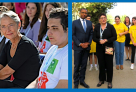 La Première ministre Élisabeth Borne et le ministre de l'Éducation nationale et de la Jeunesse au Lycée international Alexandre-Dumas d'Alger