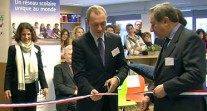 Inauguration de la nouvelle médiathèque du lycée français à La Haye (Pays-Bas)