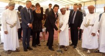 Cérémonie de la pose de la première pierre de la nouvelle école française de Mascate au sultanat d’Oman