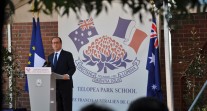 Visite du président de la République au Lycée franco-australien de Canberra