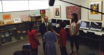 Visite présidentielle en Australie : interview du chef de l'État par des élèves
