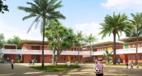 Pose de la première pierre de la nouvelle école française de Lomé