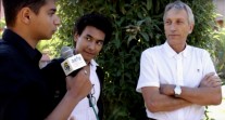 Des reporters du lycée Victor-Hugo de Marrakech interviewent Thierry Lebel