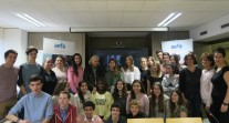 Des lycéens de Porto à la rencontre d’Élisabeth Badinter
