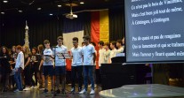 Journée franco-allemande sur l'Eurocampus de Manille : les élèves chantent Göttingen