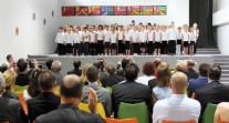 Inauguration de l'École française internationale de Bratislava : chorale