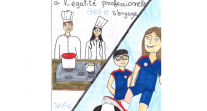 Égalité femmes/hommes - Concours d'affiche 2024 - prix spécial du jury - Lycée français Antoine-et-Consuelo-de-Saint-Exupéry (Salvador)