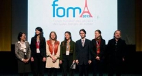 Au FOMA 2013 à Vienne, des membres du bureau de l'ALFM