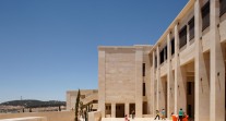Façade arrière du nouveau lycée français d'Amman