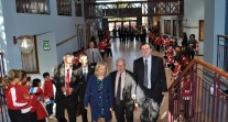 Inauguration d’un cursus d’ingénierie post-bac dans les locaux du lycée français de Valparaiso (Chili) : arrivée de la délégation officielle