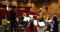 L'orchestre des lycées français du monde (saison 2) à Madrid : un atelier