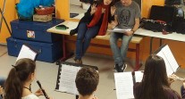 L'orchestre des lycées français du monde (saison 2) à Madrid : atelier "instruments à vent"