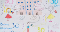 Semaine / mois des langues : dessin d'un élève en CE1 à Oran