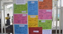 Semaine des langues vivantes 2018 : mur des mots à Kinshasa