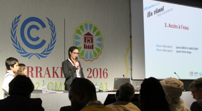 Climat sous surveillance : une lycéenne à la tribune