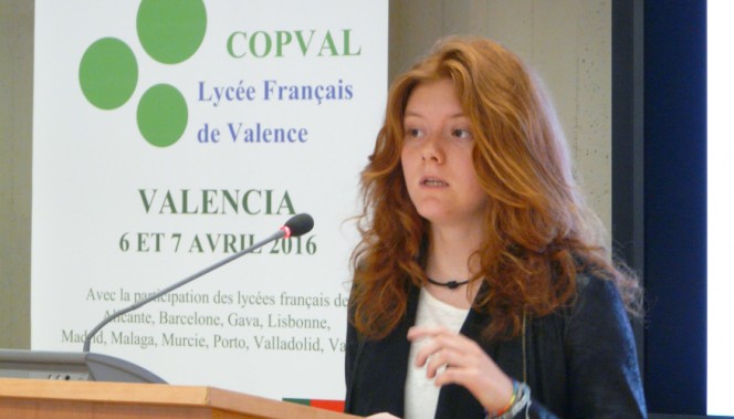 COPVAL 2016 : une apprentie diplomate au micro