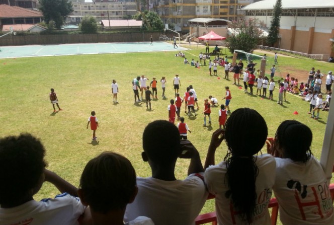 4e édition du tournoi &quot;Rugby et rencontres&quot; à Nairobi : vue des tribunes