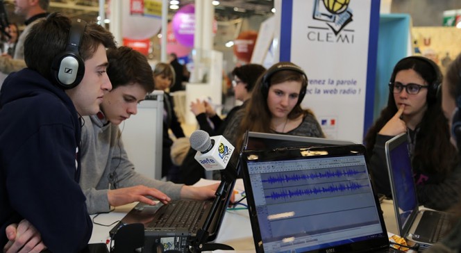 Salon européen de l&#039;éducation 2016 : préparation d&#039;une émission de Web radio