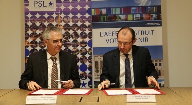 Signature de convention avec l&#039;université PSL