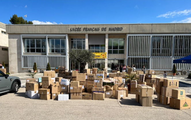 Élan de solidarité pour les Ukrainiens au Lycée français de Madrid
