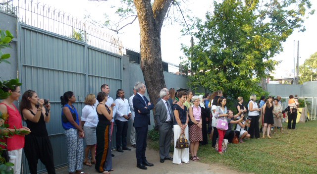 École de Colombo : communauté éducative, amis et partenaires de l&#039;école venus assister à l&#039;inauguration  