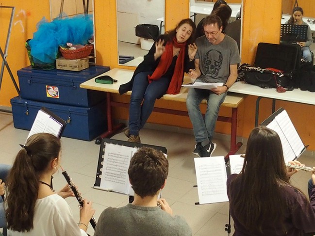 L&#039;orchestre des lycées français du monde (saison 2) à Madrid : atelier &quot;instruments à vent&quot;