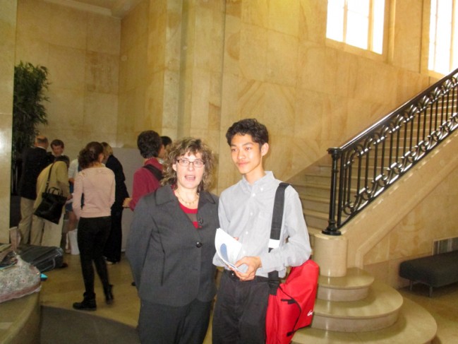 Olympiades de mathématiques 2014 : la DGESCO et le lauréat venu de Pékin