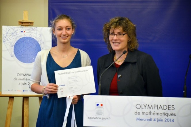 Olympiades de mathématiques 2014 : remise de diplôme à l&#039;élève du lycée français de Rome