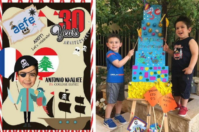 Semaine/mois des langues : illustration et installation par des élèves du collège Élysée au Liban