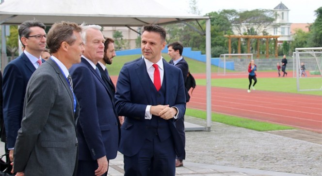 Visite ministérielle au Lycée français de Shanghai du 1er novembre 2016