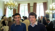 Lauréats aux olympiades de mathématiques 2013 : Yassin, de Rabat, et Clément, de Munich