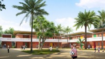 École primaire de Lomé : maquette d'architecture