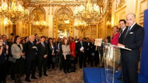 Lancement des 25 ans de l'AEFE au Quai d'Orsay avec une cérémonie en l’honneur des anciens élèves du réseau
