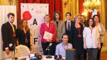 Les web reporters athéniens avec la directrice de l'AEFE au Quai d'Orsay