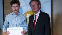  Olympiades de géosciences 2015 : remise de diplôme à l’élève de Berlin