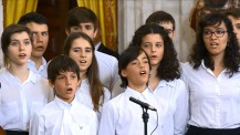 Concert au Palais Royal de Madrid : les jeunes choristes du Lycée français de Madrid