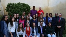 Photo de groupe des boursiers Excellence-Major à Poitiers