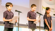 Trois jeunes représentants du Lycée français international de Tokyo au forum mondial pour l'environnement