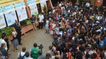 Ouverture de la "journée COP21" au lycée Fustel-de-Coulanges de Yaoundé