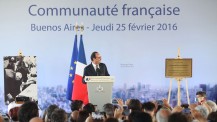 Visite du président de la République à Buenos Aires : discours à la communauté française