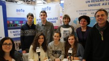 Salon européen de l'éducation 2016 : l'équipe de Web radio du Lycée français de Budapest