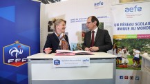 Salon européen de l'éducation 2016 : signature de convention FFF-AEFE