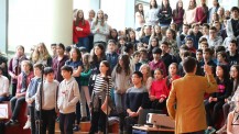Journée franco-allemande du 22 janvier 2018 sur l'Eurocampus de Shanghai : chorale