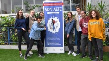 Premiers échanges scolaires ADN-AEFE : les participants du Lycée français international de Hong Kong