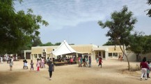 Lycée français Théodore-Monod de Nouakchott : vue de la cour de récréation