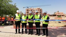 Lancement du chantier de la cité scolaire Victor-Hugo à Marrakech : coupé de ruban