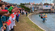 JIJ 2023 : un spectacle sur l'eau lors de la cérémonie d'ouverture