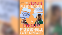 Concours d’affiches "Égalité professionnelle" 2022 – Affiche finaliste -Lycée français de Shanghai, Chine (slogan, profils et photos)