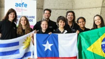 Finale "Ambassadeurs en herbe" 2015 : l'équipe de l'Amérique latine rythme Sud