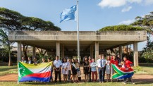 Ambassadeurs en herbe 2016 : finale régionale Afrique de l’Est et Océan indien – jouteurs devant les Nations Unies